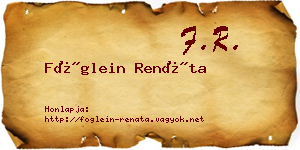 Föglein Renáta névjegykártya