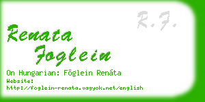 renata foglein business card